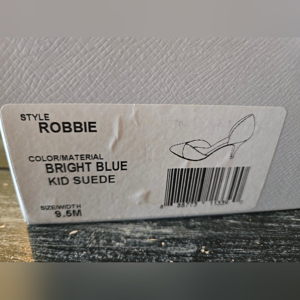 Sole Society Brand, "Robbie" Style, 2-piece Pumps (Blue Suede) - Picture 6 of 6